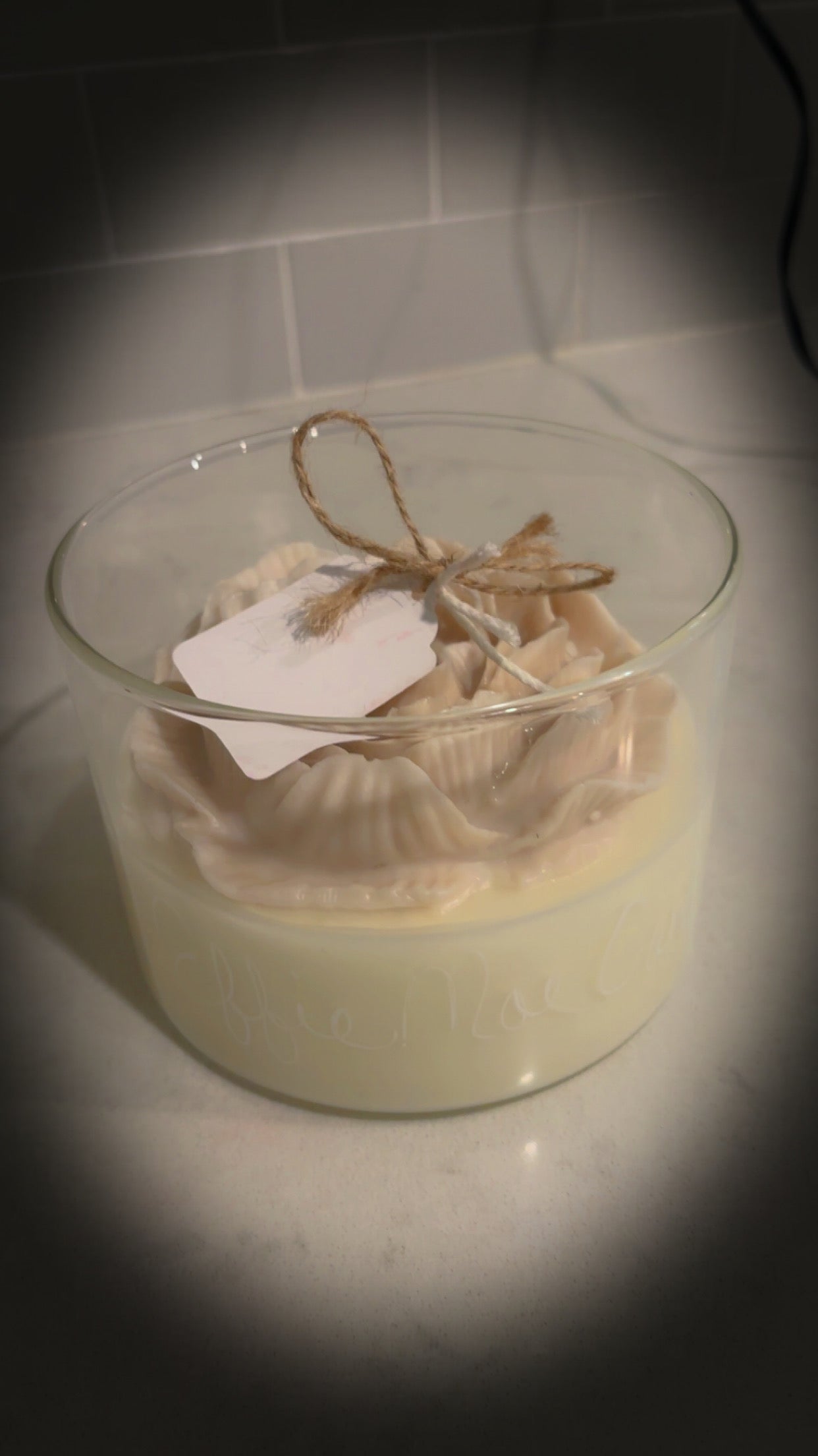 Tan Luxury Floral Scented Soy Candle